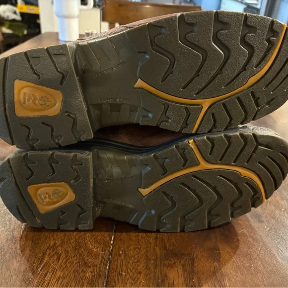 Timberland Pro 6 Men's Leather Lace-Up Work Boots Alloy Toe Water Resistant - Picture 6 of 9